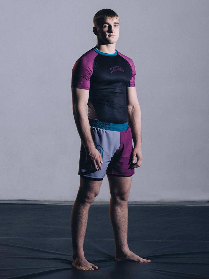 MANTO hybrid fightshorts Varsity -Multicolour